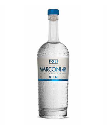 Poli Marconi 42 Mediterranean Style Gin is one of the best gins for 2022