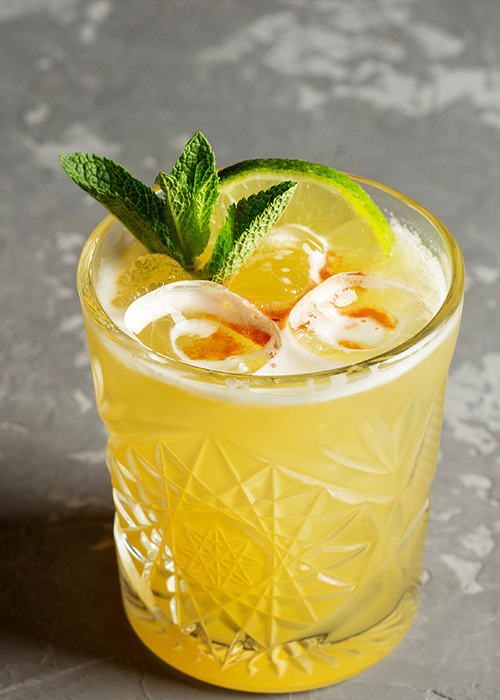 Lemon Basil Margarita is one of the best lemony cocktails for spring