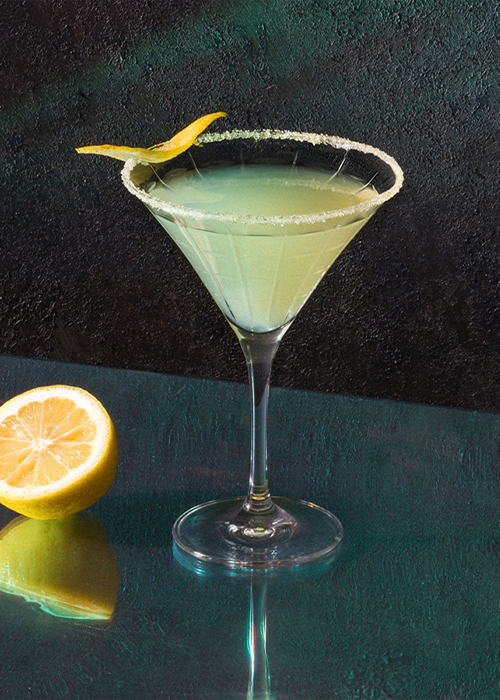 Lemon Drop is one of the best lemony cocktails for spring