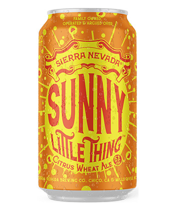 Sierra Nevada Brewing Company Sunny Little Thing is one of the best drinks for spring