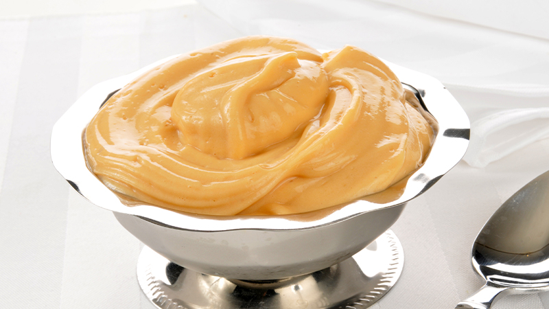 Bourbon heightens this delicious butterscotch pudding.