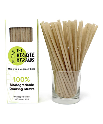We tried vegetable-based straws.