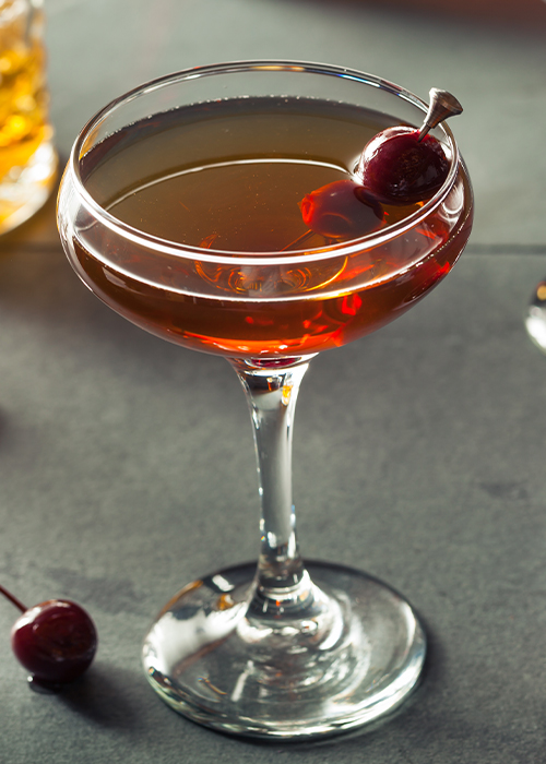 Bourbon Manhattan es una de las bebidas de turno favoritas de los cantineros.