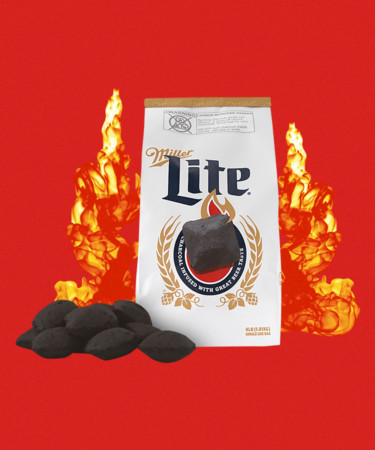 Miller Lite Infused Charcoal Might Be the Next Big Thing for Beer and BBQ