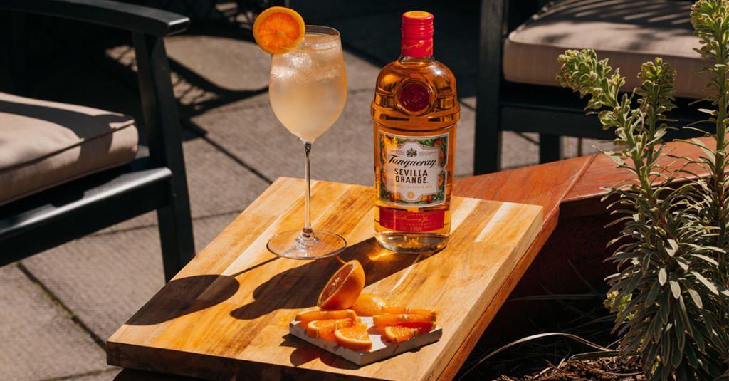 With notes of orange and bright lemon, the Tanqueray Sevilla Spritz is the ideal start to a leisurely afternoon.