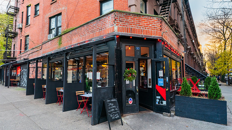 Cafe Paulette is one of the best places to drink in Northwestern Brooklyn