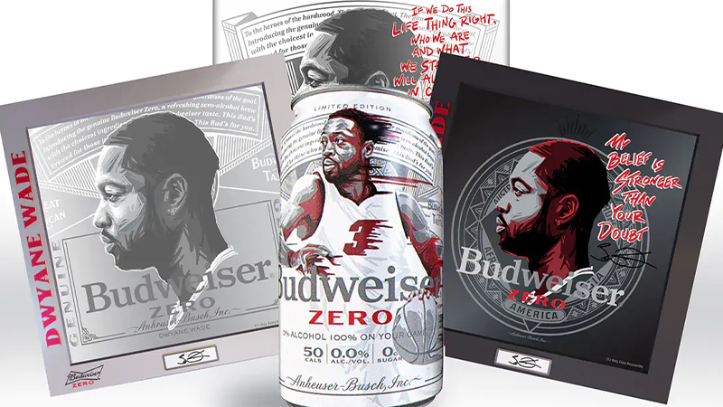 Dwyane Wade lanza NFT Collection en colaboración con Budweiser para promocionar Budweiser Zero
