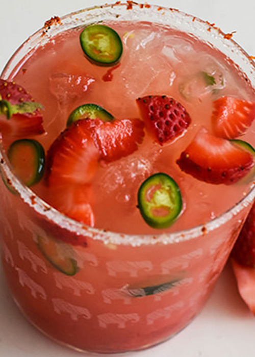 The Spicy Strawberry Margarita Recipe is one of the best margarita recipes for cinco de mayo