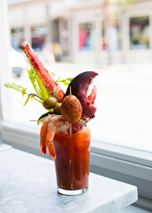 A regional favorite Bloody Mary from The Darling Oyster Bar.