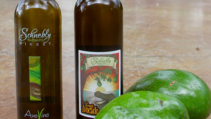 Peter Schnebly of Schnebly Winery in Florida has produced Sweet Avocado and AvoVino, the first wines to be made with avocados.