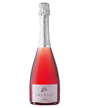 Kir-Yanni Akakies Sparkling Rosé is one of the best sparkling rosés to drink in 2022.