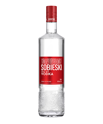 Sobieski Vodka is one of the top 25 vodkas for 2022.