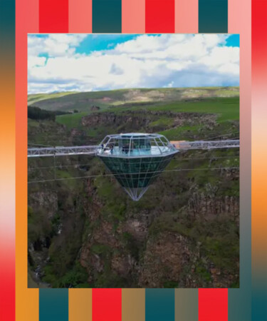 There’s A Diamond-Shaped Glass Bar Strung 900 Feet Over A Georgia Canyon