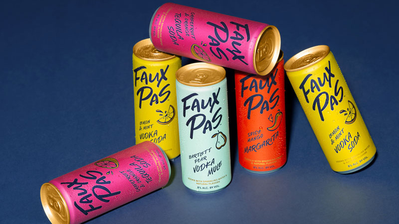 Faux Pas is an influencer branded ready-to-drink-beverage.