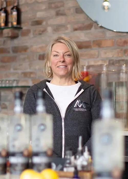 Connie Baker, CEO and head distiller of Marble Distilling Company (MDC), and her husband mortgaged all they had and procured funds from family and friends to assemble working capital to open MDC in 2015