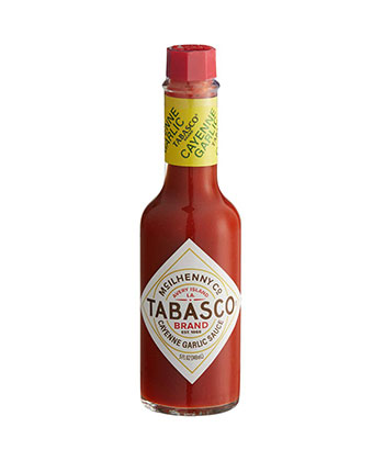 Tabasco Cayenne Garlic Sauce is one of the best hot sauces to use in Micheladas.