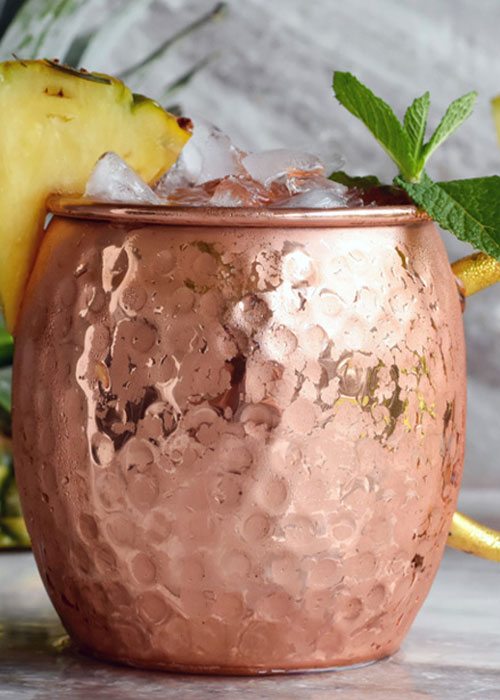 The Pineapple Mule adds pineapple for a more tropical flavor in this Mule variation.