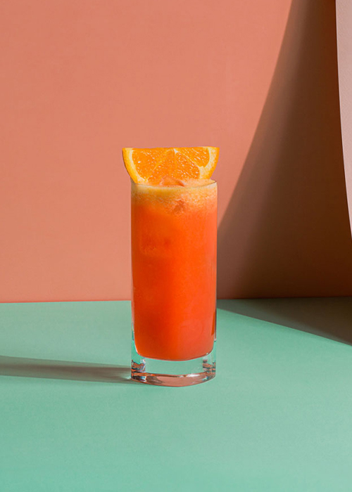 The Garibaldi is a great cocktail to make using orange juice.