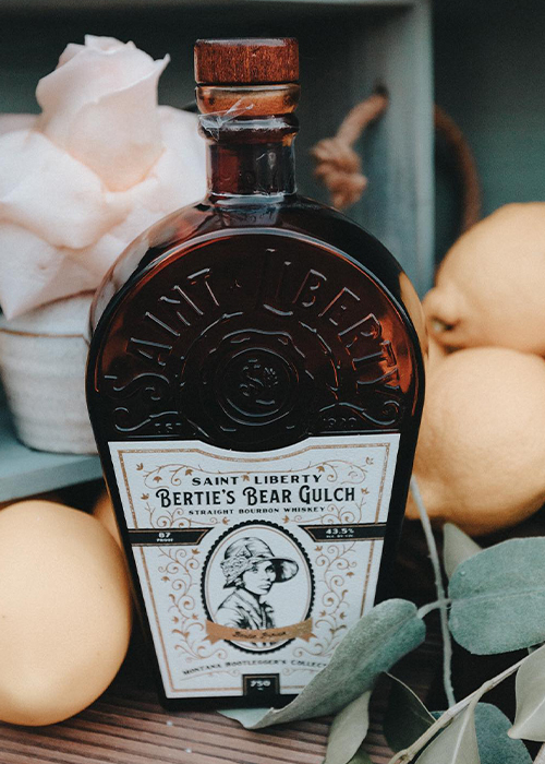 Saint Liberty Whiskey's Bertie's Bear Gulch Bourbon Whiskey is a modern alcohol brand that pays tribute to marginalized people in spirits history. 