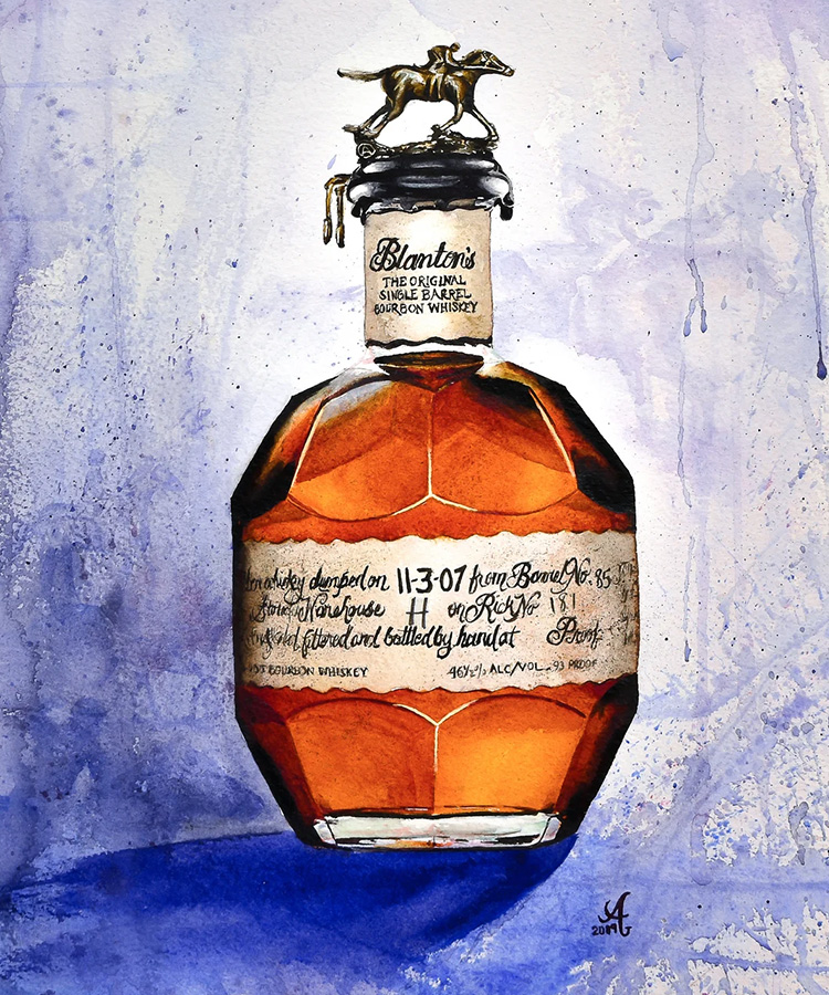 A painting of Blantons shows how dump date searchers take Blanton’s collecting to new extremes.