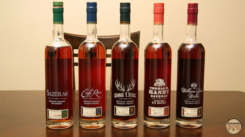 Buffalo Trace products are famous bourbons that are collected.