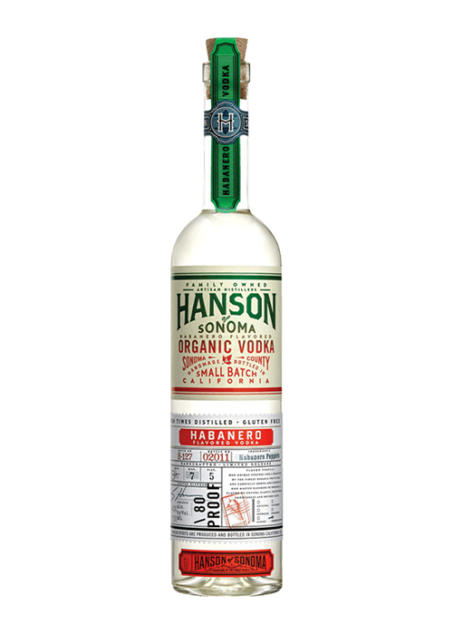 Hanson of Sonoma Habanero Vodka is one of the best vodkas for Bloody Marys in 2022.