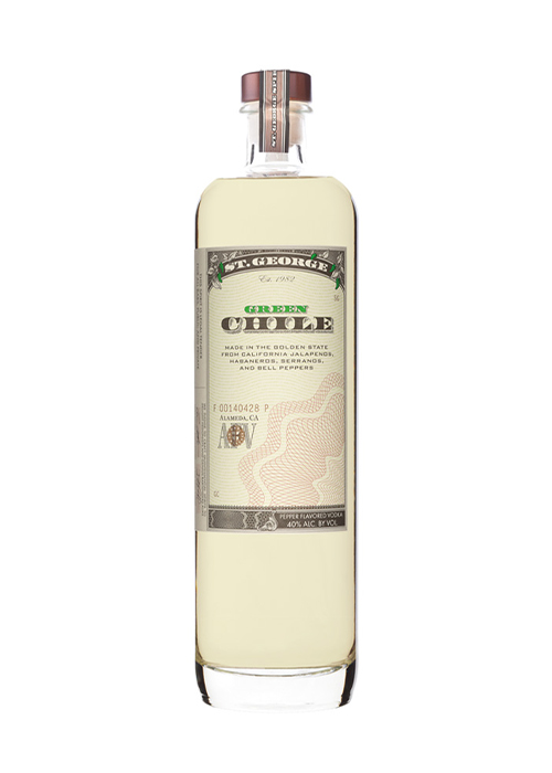St. George Spirits Green Chile Vodka is one of the best vodkas for Bloody Marys in 2022.