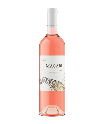 Macari Vineyards Rosé 2021 from the North Fork of Long Island, New York is a good wine you can actually find. 