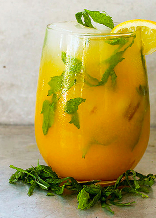 Mango & Mint Spiked Lemonade is one of the best Mango Cocktail recipes.
