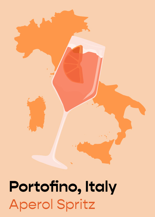 Aperol Spritz is a great cocktail to make when you’re stuck at home and want to feel like you’re in Portofino, Italy.