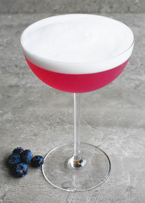 The Blueberry Sour is one of the best vodka cocktails for Summer.