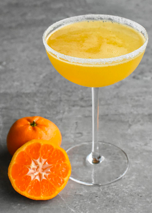 The Mandarin Lemon Drop is one of the best vodka cocktails for Summer.