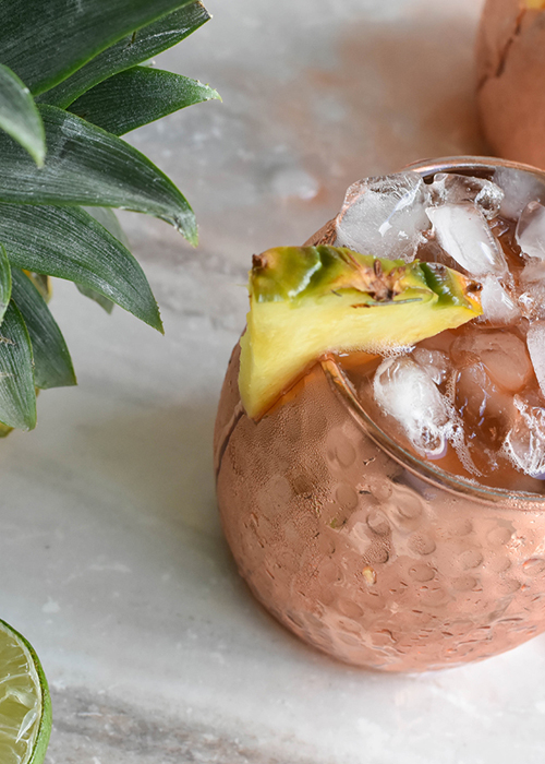 The Pineapple Moscow Mule is one of the best vodka cocktails for Summer.