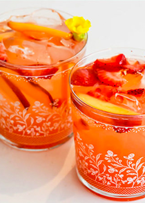 The Strawberry Nectarine Lemonade is one of the best vodka cocktails for Summer.