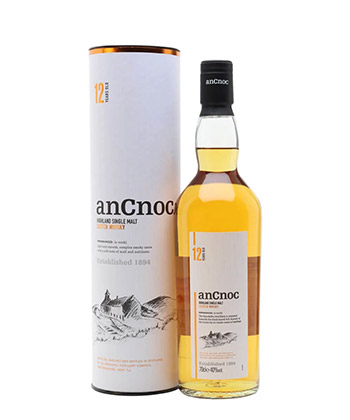 anCnoc 12 Year Old Highland Single Malt Scotch Whisky is one of the best Scotch Whiskies for 2022.
