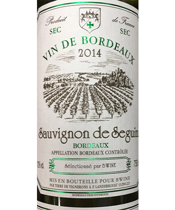 Sauvignon de Seguin Bordeaux White is one of the best Trader Joe's wines