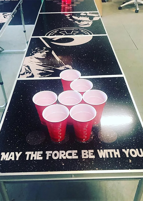 Drink Up Beer Pong Table - Pong University