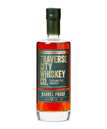 Traverse City Whiskey Vo. Barrel Proof Rye is one of the best rye whiskies for 2022.