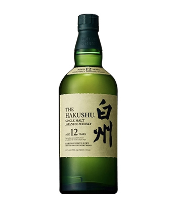 The Hakushu Single Malt Japanese Whisky Aged 12 Years is one of the best whiskies to drink in 2022.