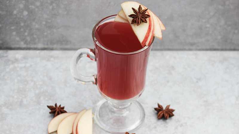 The Cranberry Apple Hot Toddy is an essential whiskey cocktail to kick off fall. 