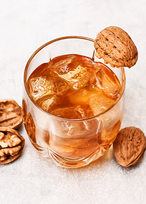 The Walnut and Maple Old Fashioned is an essential whiskey cocktail to kick off fall. 