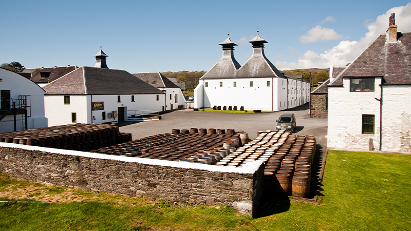 Ardbeg Distillery is a legacy brand for peated whiskey located on Islay in Scotland.