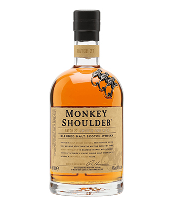 Monkey Shoulder Blended Malt Scotch is a Scotch that offers great bang for your buck according to bartenders. 