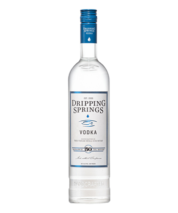 Dripping Springs Vodka is one of the best bang-for-your-buck vodkas according to bartenders.
