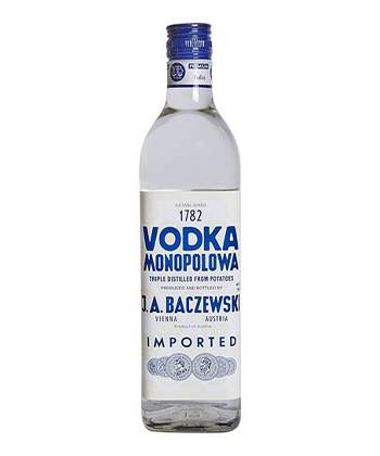 Monopolowa Vodka is one of the best bang-for-your-buck vodkas according to bartenders.