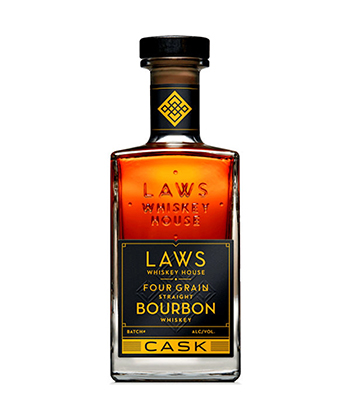 Laws Whiskey House Four Grain Straight Bourbon Cask Strength is one of the best cask-strength bourbons to get the bang for your buck, according to bartenders.