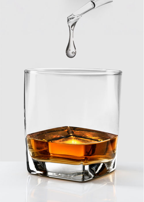 Adding a drop or two of water can help open up your whiskey