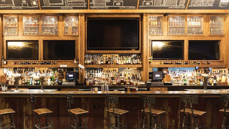 American Whiskey is one of the best NYC bars for watching football.