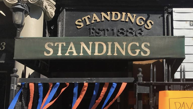 Standings is one of the best NYC bars for watching football.