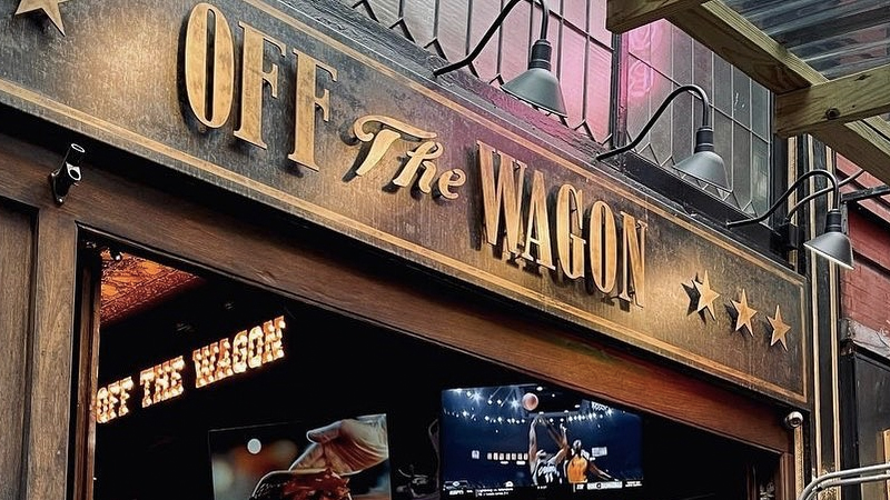 Off the Wagon is one of the best NYC bars for watching football.